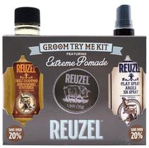 Kit Reuzel Pomada Fixacao + Spray Fixacao + Shampoo