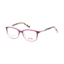 Armacao para Oculos de Grau Visard B2316-TR C7 Tam. 52-18-145MM - Rosa/Animal Print