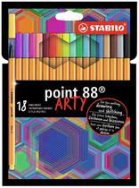 Caneta Stabilo Point 88 Arty 0.4MM 8818-1-20 (18 Cores)