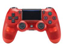 Controle Play Game Dualshock 4 Sem Fio para PS4 - Transparente Red