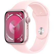 Apple Watch Series 9 de 41MM MR933LL/A GPS s/M (Caixa de Aluminio Rosa/Pulseira Esportiva Rosa Claro)(Caixa Feia)