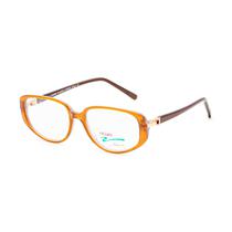 Armacao para Oculos de Grau Visard Mod 10023 Col.114 53-17 - Marrom/Amarelo