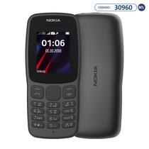 Celular Nokia 106 TA-1190 Single Sim Tela de 1.77" Radio FM - Cinza