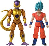 Bonecos Golden Frieza VS Super Saiyan Blue Goku Dragon Ball Super Bandai - 37169