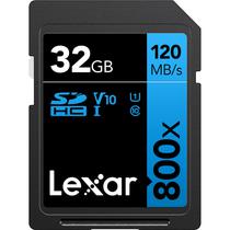 Memoria SD Lexar 800X Blue Series 120-10 MB/s C10 U1 V10 32 GB (LSD0800032G-Bnnnu)