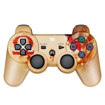 Controle Play Game Dualshock 3 God Of War Sem Fio para PS3 - Dourado
