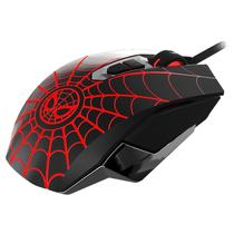 Mouse Gamer Xtech Edicao Spider-Man XTM-M520SM - com Fio - 2400 Dpi - 7 Botoes - Preto