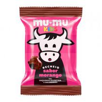 Mini Barra de Chocolate Neugebauer Mu-Mu Kids Sabor Morango 15,6G