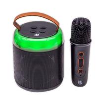 Mini Speaker / Caixa de Som Ur US-03 Portatil com Microfone / Bluetooth / Aux / TF / Recarregavel - Preto