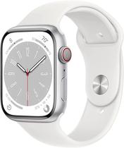 Apple Watch S8 (GPS+Cel) Caixa Aluminio Silver 45MM Pulseira Esportiva (s/M) A2774 (Cpo)