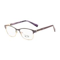 Armacao para Oculos de Grau Visard BF7058 C3 Tam. 52-17-135MM - Animal Print/Dourado