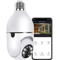 Camara de Seguranca Panoramica Lampada Inteligente Bulb AK004 / 360 / Wifi / Vision Noturna / Microfone / TF / App Yilot - Branco