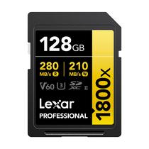 Cartao de Memoria SD Lexar Professional Gold Series 1800X C10 U3 V60 4K FHD - LSD1800128G-Bnnnu