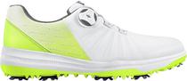 Tenis para Golfe PGM XZ178 Branco/Verde Fluorescente - Masculino