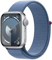 Apple Watch S9 (GPS) Caixa Aluminio Silver 41MM Pulseira Loop Winter Blue MR923LW