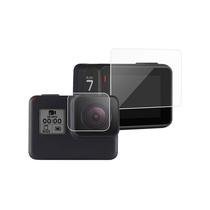 Protetor de Tela de Vidro Temperado Gopro Hero 5 6 7 Preto para Lente de Camera e Tela LCD