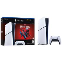 Consola Sony Playstation 5 Spider-Man 2 CFI-2015 Slim (Digital) de 1TB SSD/Bivolt - Blanco/Negro