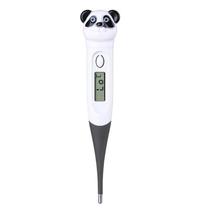 Termometro Digital Flexivel Infantil Q005 de Cabeca Macia - Panda Preto/Branco