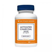 Activated Charcoal 520MG The Vitamin Shoppe 100 Capsulas