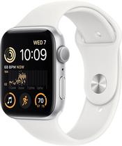 Apple Watch Se 2 (GPS) Caixa Aluminio Silver 44MM Pulseira Esportiva White (M/L)