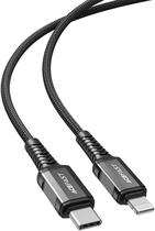 Cable Acefast C1-09 USB-C p/USB-C 1M Negro/Gris