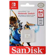 Cartao Micro SD de 64GB Sandisk SDSQXAT-064G-GNCZN para Nintendo Switch - Branco