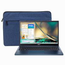 Notebook Acer Aspire 3 A315-24PT-R90Z - AMD Ryzen 5 7520U 2.8GHZ - 8/512GB SSD - Touchscreen - 15.6 - com Bolsa - Steam Blue