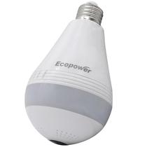 Lampada com Camera de Vigilancia Ecopower EP-C005 HD Wi-Fi - Branco