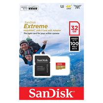 Cartao de Memoria Sandisk Micro SD Extreme C10 32GB / 100MB (SDSQXAF-032G-GN6AA)