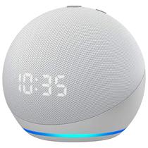 Speaker Amazon Echo Dot 4A Geracao com Wi-Fi/Bluetooth/Relogio LED/Alexa - Glacier White