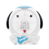 Ventilador Portatil Cartoon Fan Music Dog HY-209 220V - Branco