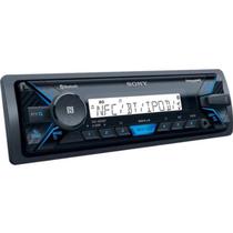 Toca Radio Marine Sony DSX-M55BT USB / Bluetooth / NFC / AM / Aux / 55W X4 / Flac / Wma / MP3 com Controle - Preto/ Azul