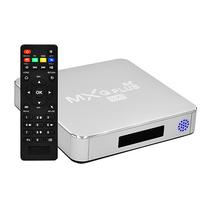 Receptor Digital TV Box MXQ Plus 8K 5G Prata 16GB/ 64GB/ Iptv/ Wifi/ HDMI/ USB/ SD/ Lan/ Android 10.1
