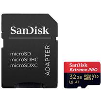 Cartao de Memoria Micro SD Sandisk Extreme Pro V30 U3 32GB 4K - SDSQXCG-032G-GN6MA