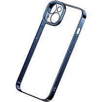 Estojo Protetor + Protetor de Tela Baseus Glitter Series para iPhone 14 Plus - Azul Marinho/Transparente (ARMC021001)