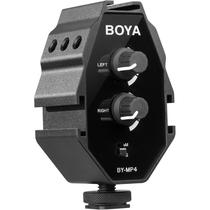 Adaptador de Audio Boya BY-MP4 - Preto