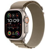 Apple Watch Ultra 2 49MM MREY3LW/ A com Double Tap Gesture / Sirena de 86DB / Pulseira Alpine Loop M / Titanium Case - Olive