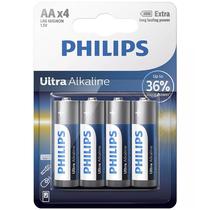 Pilha Philips Ultra Alkaline LR6E4B - AA - 4 Unidades