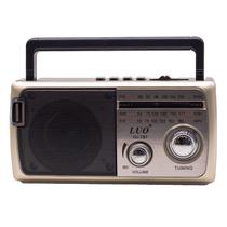 Radio Portatil Luo LU-787 FM / AM / SW / 3 Bands / Bluetooth 5.3 - Dorado/ Preto