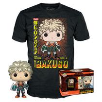 Funko Pop Tees MY Hero Academia Bundle Funko + Camiseta Bakugo - M (64595)
