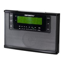 Radio Relogio Continental 7909 - AM/FM - Bivolt - Preto