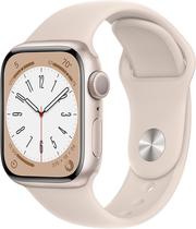 Apple Watch S8 (GPS) Caixa Aluminio Starlight 41MM Pulseira Esportiva A2770 MNP63LZ