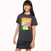 Camiseta Nike Infantil Feminina Sportswear M - Cinza FJ6337-060