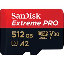 Cartao de Memoria Sandisk Extreme Pro SDSQXCD-512G-GN6MA - 512GB - Microsd com Adaptador - 200MB/s