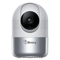 Camera de Seguranca Inteligente Blulory Smart Camera C2 Wifi / 2.4/ 5GHZ / 1080P / Visao Noturna / com Alexa / App Yi Lot - Branco/ Cinza