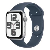 Apple Watch Se 2 44MM MREE3LL/ A 2023 com Pulseira Sport Band M/ L / Aluminium Case - Silver/ Storm Blue