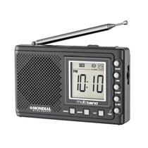 Radio Portatil Mondial RP-04 Multi Band II - Aux - AM/FM - Preto
