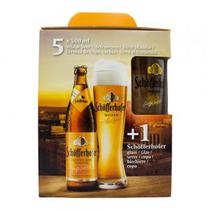 Kit Cerveja Schofferhofer Trigo 5 Garrafas 500ML + 1 Copo Personalizado