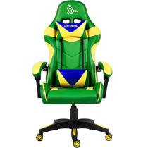 Cadeira de Escritorio Gamer Interbras Xplus RF-808-2 - Verde/Amarelo