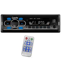 Auto Rádio CD Player Automotivo Quanta QTRRA73 4 de 25 Watts com Bluetooth e USB - Preto